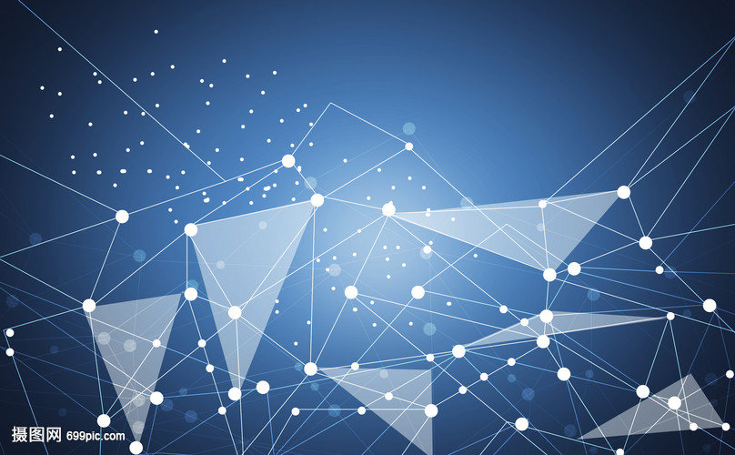 藍(lán)色科技線背景