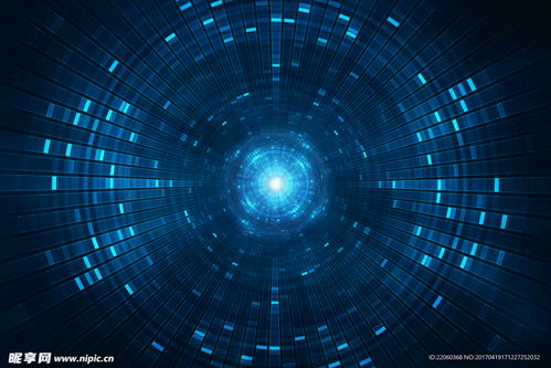 未來科技藍色方塊設(shè)計圖 數(shù)字時代的創(chuàng)新美學